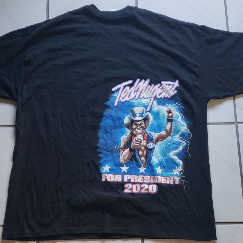 Rare "Ted Nugent for President 2020" tour shirt